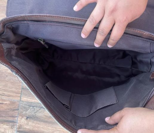 Aztec Leather Backpack Saddle Leather Bag 3-in-one Handbag