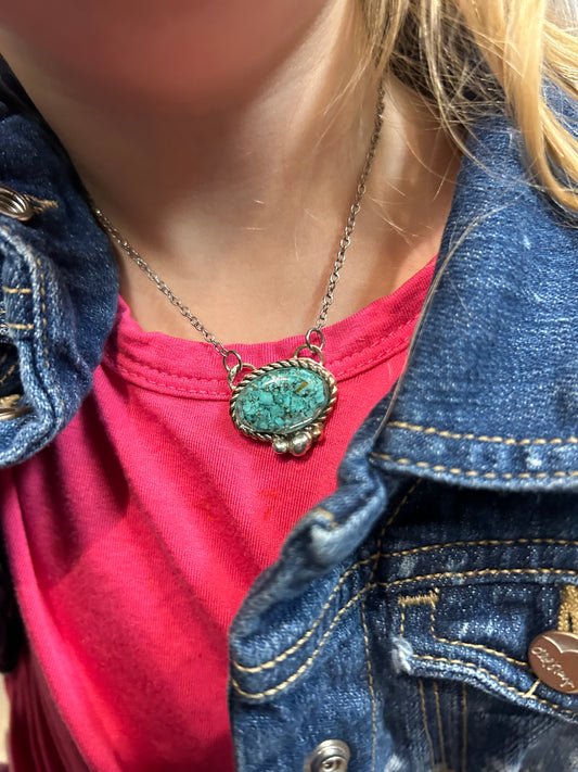 Children’s Kingman Turquoise Necklace