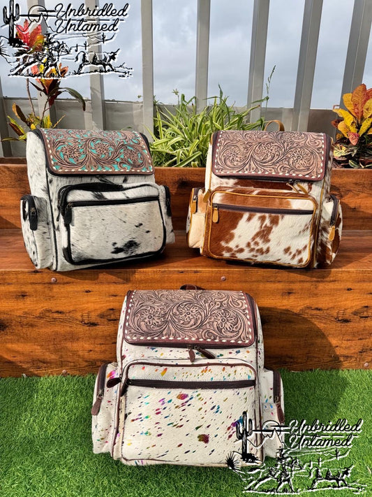 Leather Diaper Bag Backpack