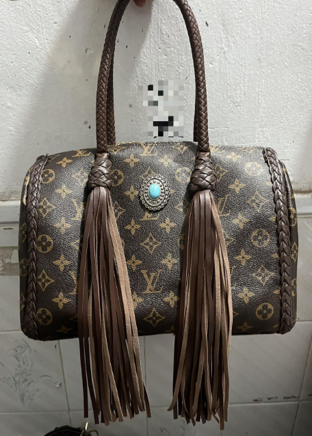 Turquoise Duffle LV faux