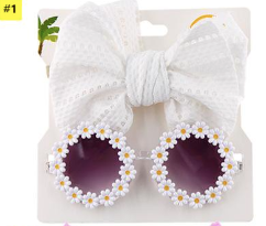 Kids Bow & Sunglasses SET